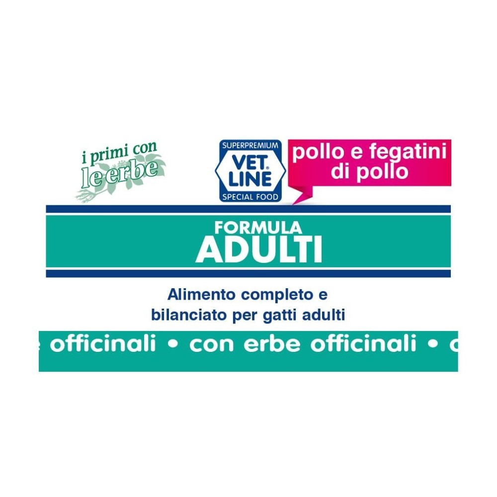 Cibo umido in per gatti adulti con pollo, fegato ed erbe officinali (confezione da 24 pezzi)