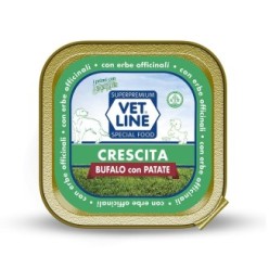 Carne in scatola per la crscita dei cuccioli con bufalo ed erbe officinali (confezione da 22 pezzi)