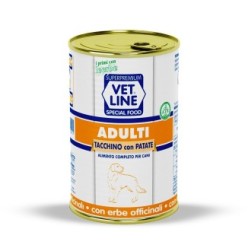 Carne in scatola per cani adulti con tacchino ed erbe officinali (confezione da 24 pezzi)