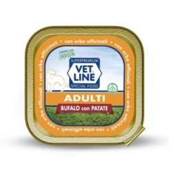 Carne in scatola per cani adulti con bufalo ed erbe officinali (confezione da 22 pezzi)