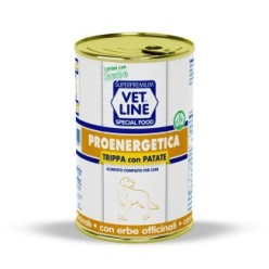 Carne in scatola per cani adulti con elefato fabbisogno energetico con trippa ed erbe officinali (Confezione 24 pezzi)