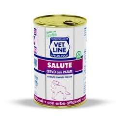 Carne in scatola per cani adulti con intolleranze alimentari con cervo ed erbe officinali (confezione da 24 pezzi)