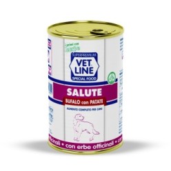 Carne in scatola per cani adulti con intolleranze alimentari con bufalo ed erbe officinali (confezione da 24 pezzi)
