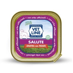 Carne in scatola per cani adulti con intolleranze alimentari con anatra ed erbe officinali (confezione da 22 pezzi)