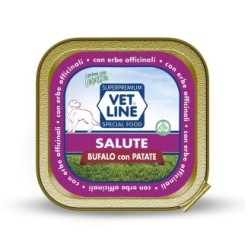 Carne in scatola per cani adulti con intolleranze alimentari con bufalo ed erbe officinali (confezione da 22 pezzi)