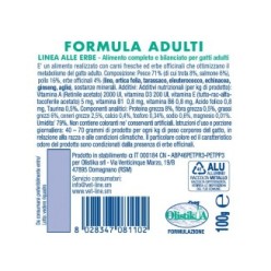 Cibo umido in per gatti adulti con trota, salmone ed erbe officinali (confezione da 32 pezzi)