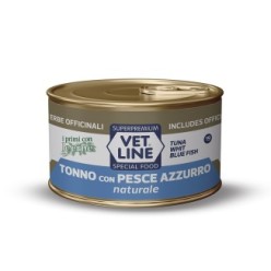 Alimento per gatti con Tonno Con Pesce Azzurro Naturale  (18 Pezzi X 150Gr)