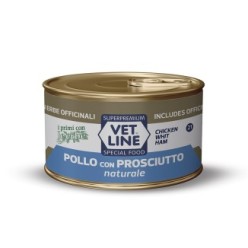 Alimento per gatti con Pollo Con Prosciutto  Naturale  (18 Pezzi X 150Gr)