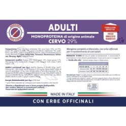Crocchette per cani adulti cervo (3Kg)