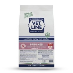 Crocchette per cuccioli con carne di maiale ed erbe officinali da 3Kg