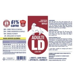 Crocchette per cani adulti LD con carne di bufalo con erbe officinali da 12Kg