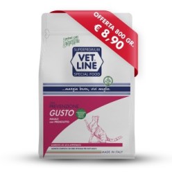 Crocchette per gatti adulti Linea Prevenzione Gusto Maiale con prosciutto 800gr