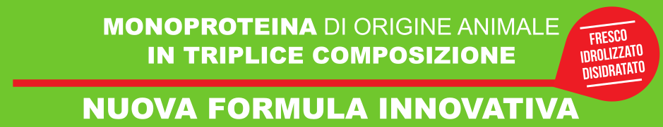 Monoproteico di origine animale in triplice composizione