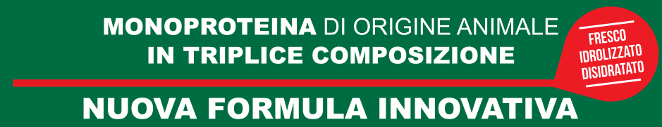 Monoproteico di origine animale in triplice composizione