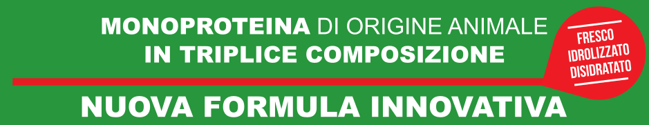 Monoproteico di origine animale in triplice composizione